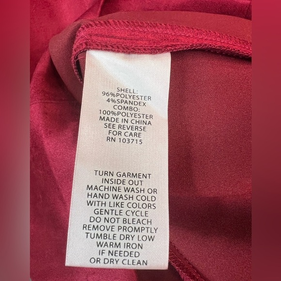 Nanette Lepore | Red Suede Like Dress Sz 10 - Picture 8 of 10